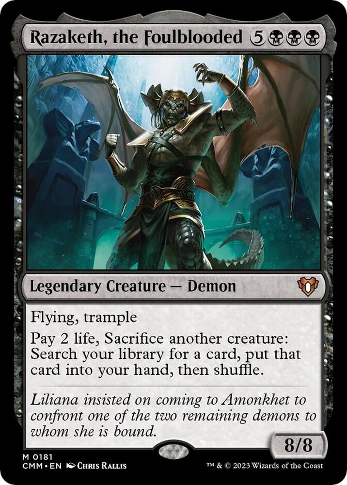 Razaketh, the Foulblooded [Commander Masters] 181