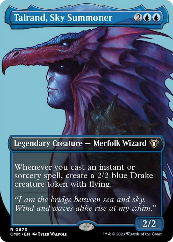 Talrand, Sky Summoner (Borderless) [Commander Masters] 673