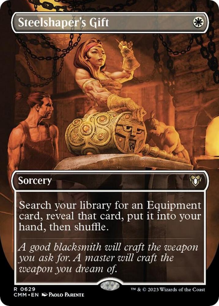 Steelshaper's Gift (Borderless) [Commander Masters] 629