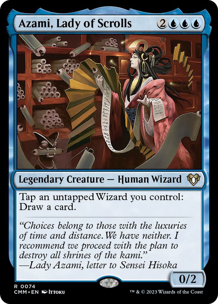 Azami, Lady of Scrolls [Commander Masters] 74