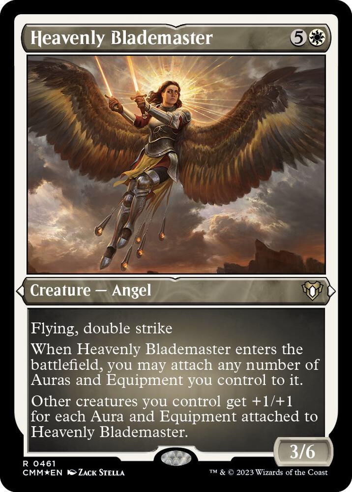Heavenly Blademaster (Foil Etched) [Commander Masters] 461