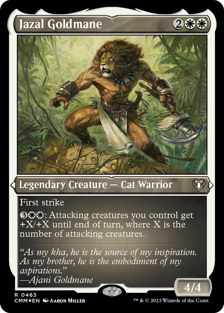 Jazal Goldmane (Foil Etched) [Commander Masters] 463