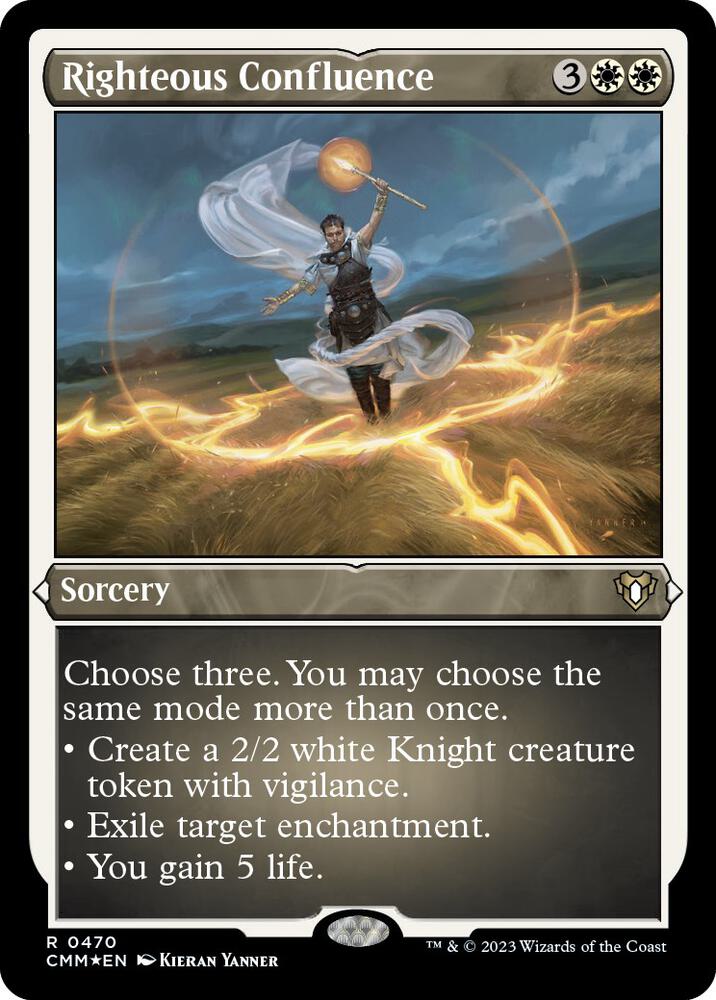 Righteous Confluence (Foil Etched) [Commander Masters] 470