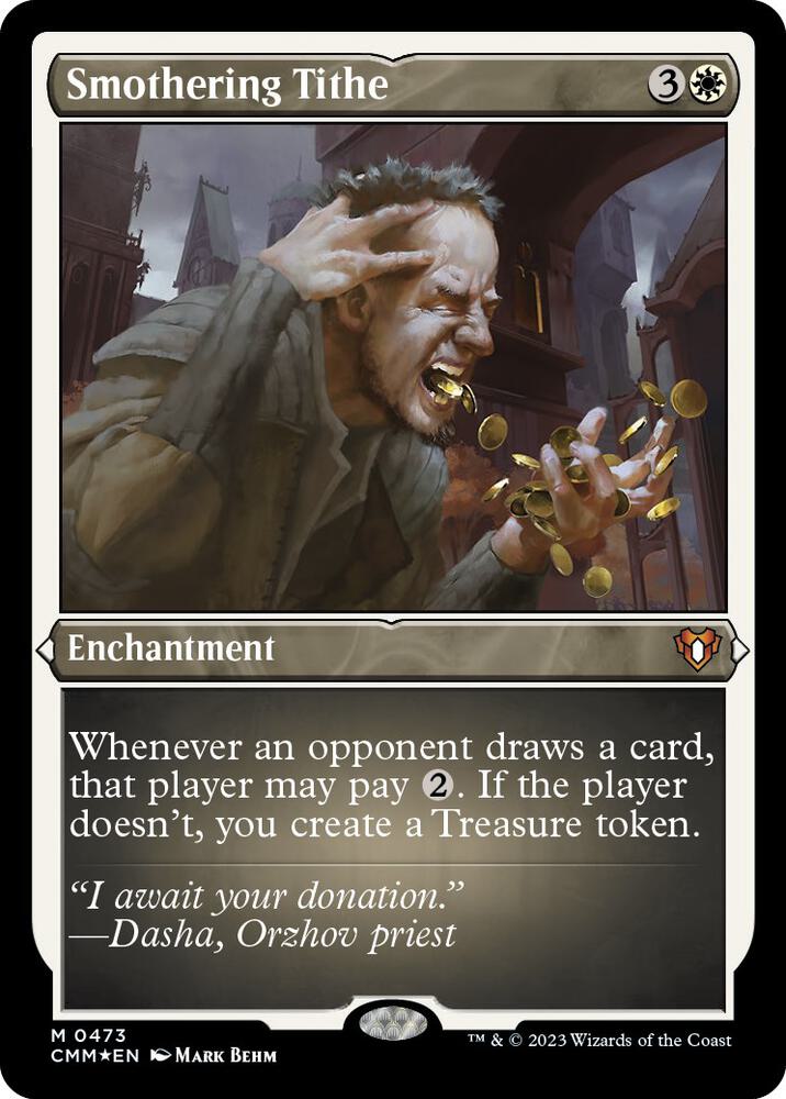 Smothering Tithe (Foil Etched) [Commander Masters] 473