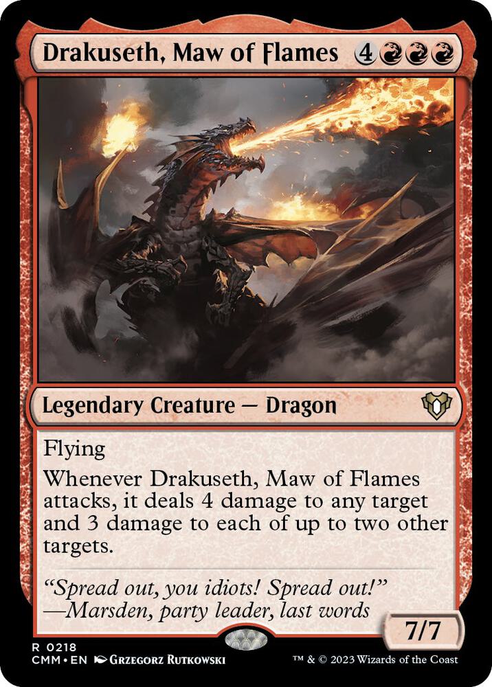Drakuseth, Maw of Flames [Commander Masters] 218
