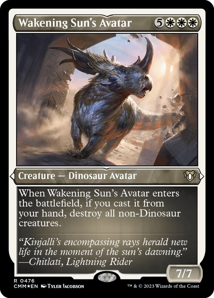 Wakening Sun's Avatar (Foil Etched) [Commander Masters] 476