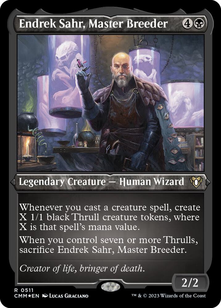 Endrek Sahr, Master Breeder (Foil Etched) [Commander Masters] 511