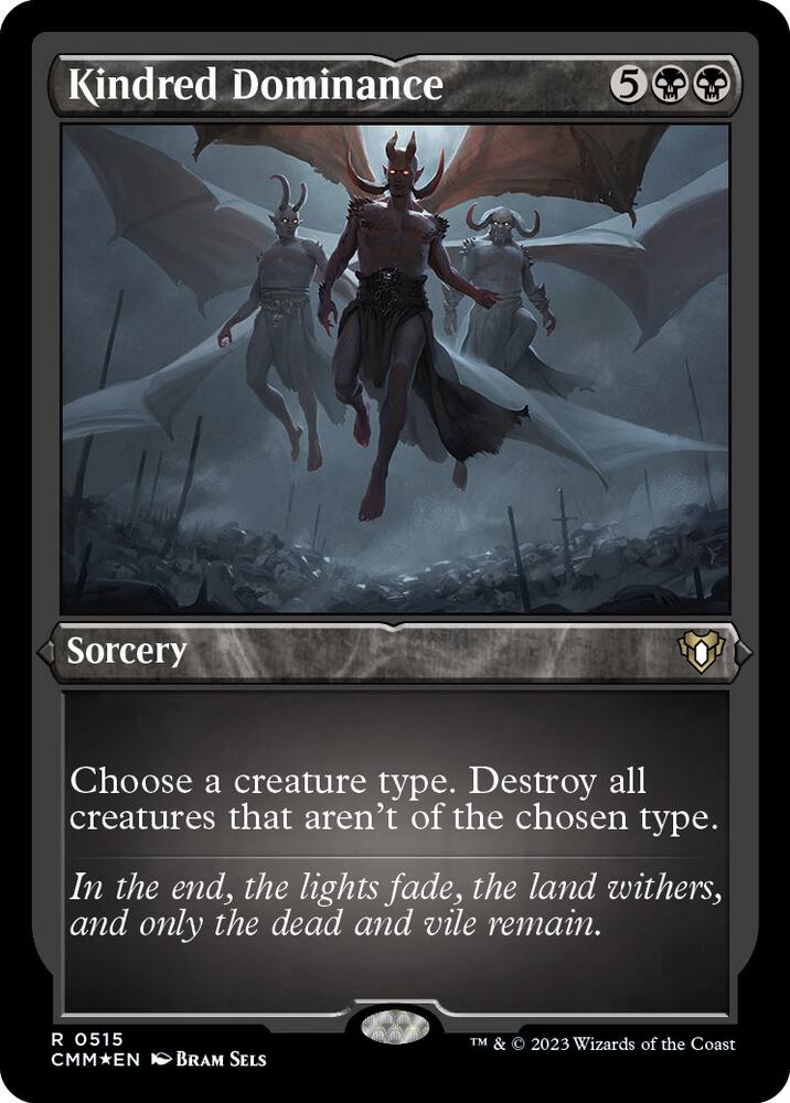 Kindred Dominance (Foil Etched) [Commander Masters] 515