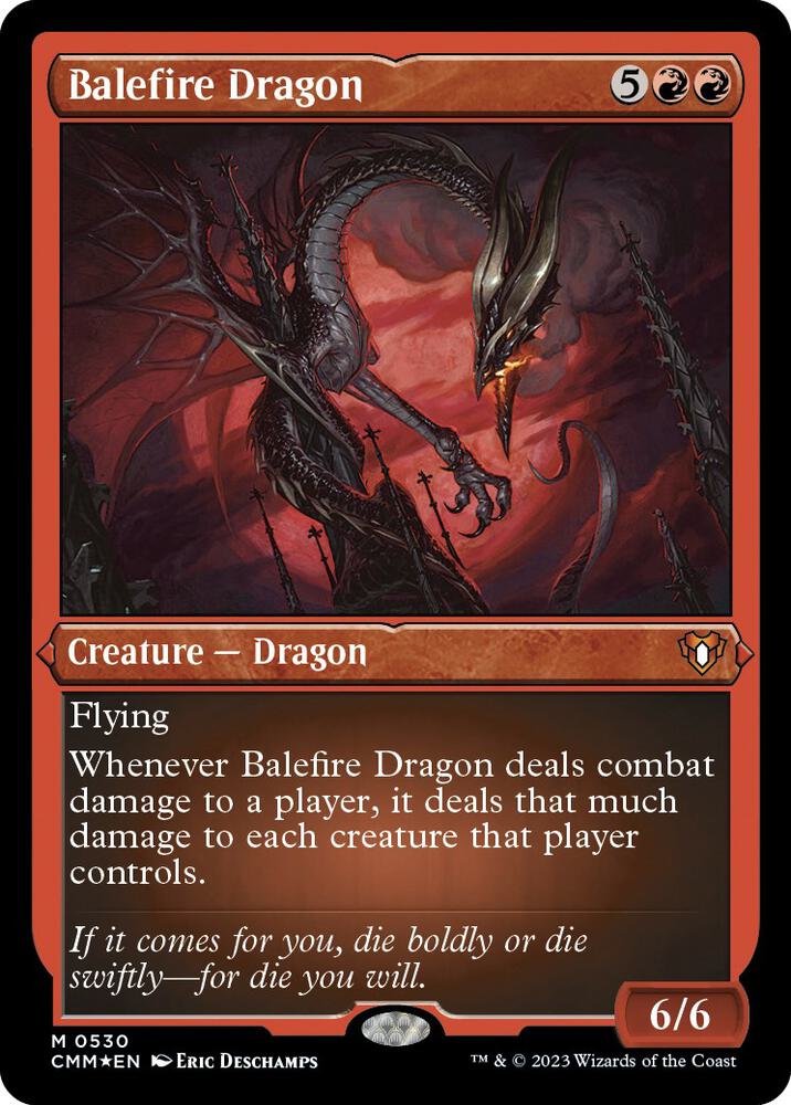 Balefire Dragon (Foil Etched) [Commander Masters] 530