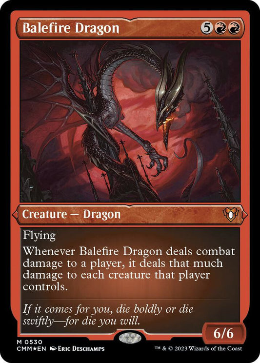 Balefire Dragon (Foil Etched) [Commander Masters] 530
