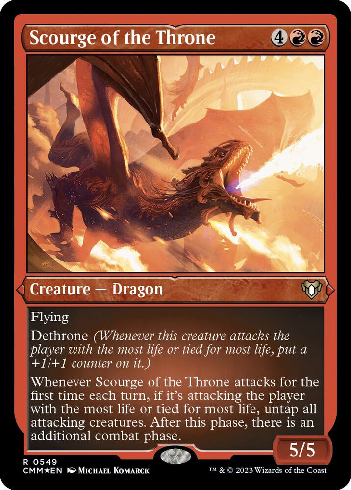 Scourge of the Throne (Foil Etched) [Commander Masters] 549