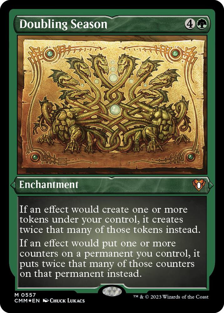 Doubling Season (Foil Etched) [Commander Masters] 557