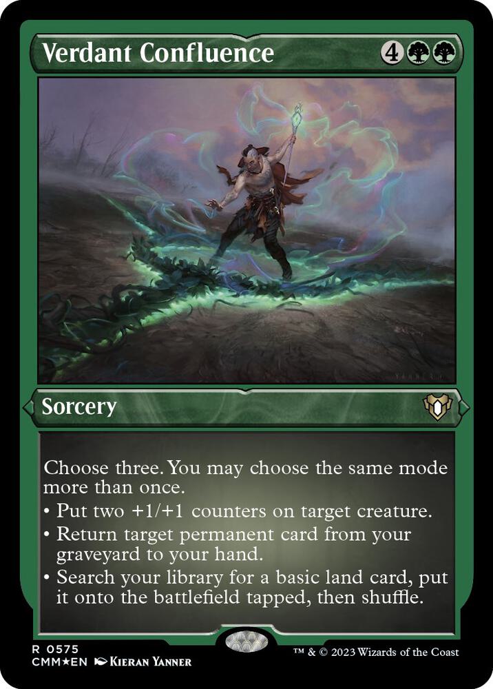 Verdant Confluence (Foil Etched) [Commander Masters] 575