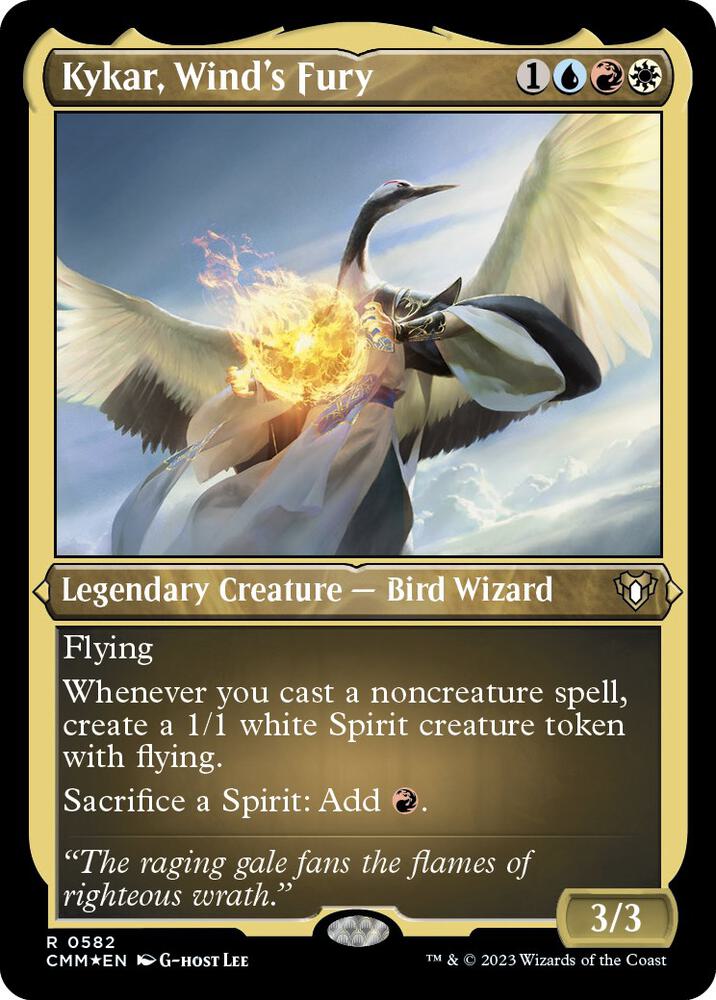 Kykar, Wind's Fury (Foil Etched) [Commander Masters] 582