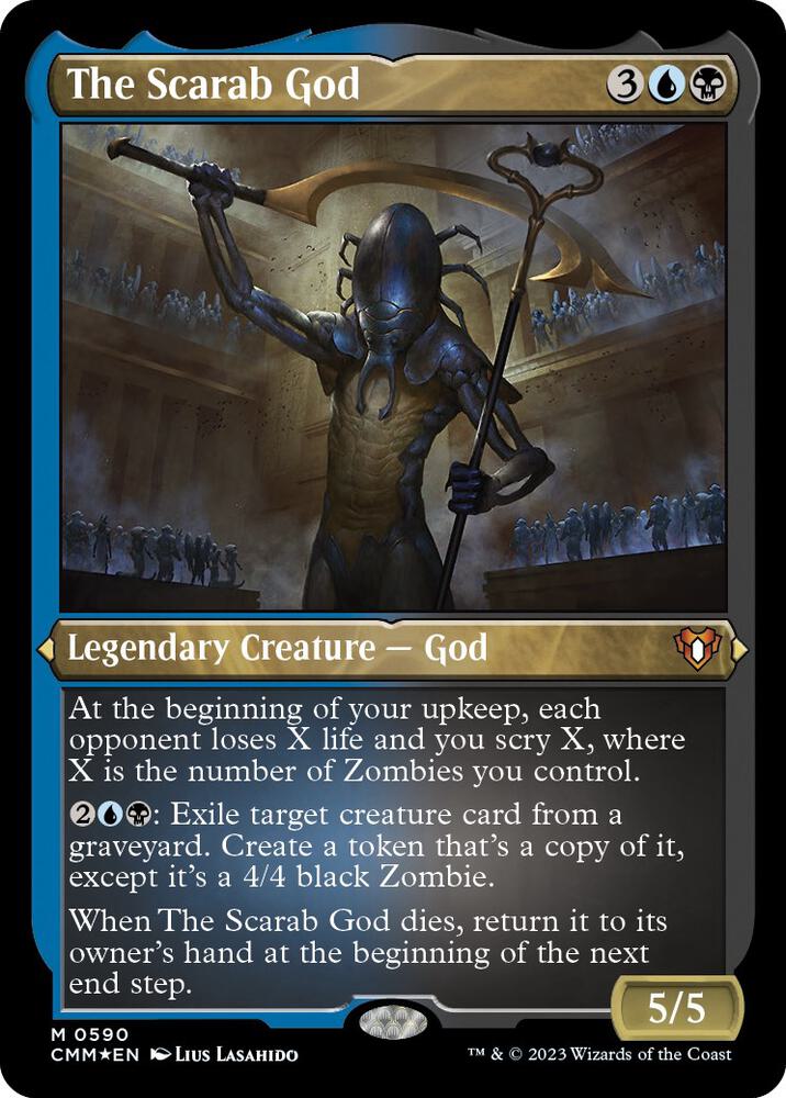 The Scarab God (Foil Etched) [Commander Masters] 590