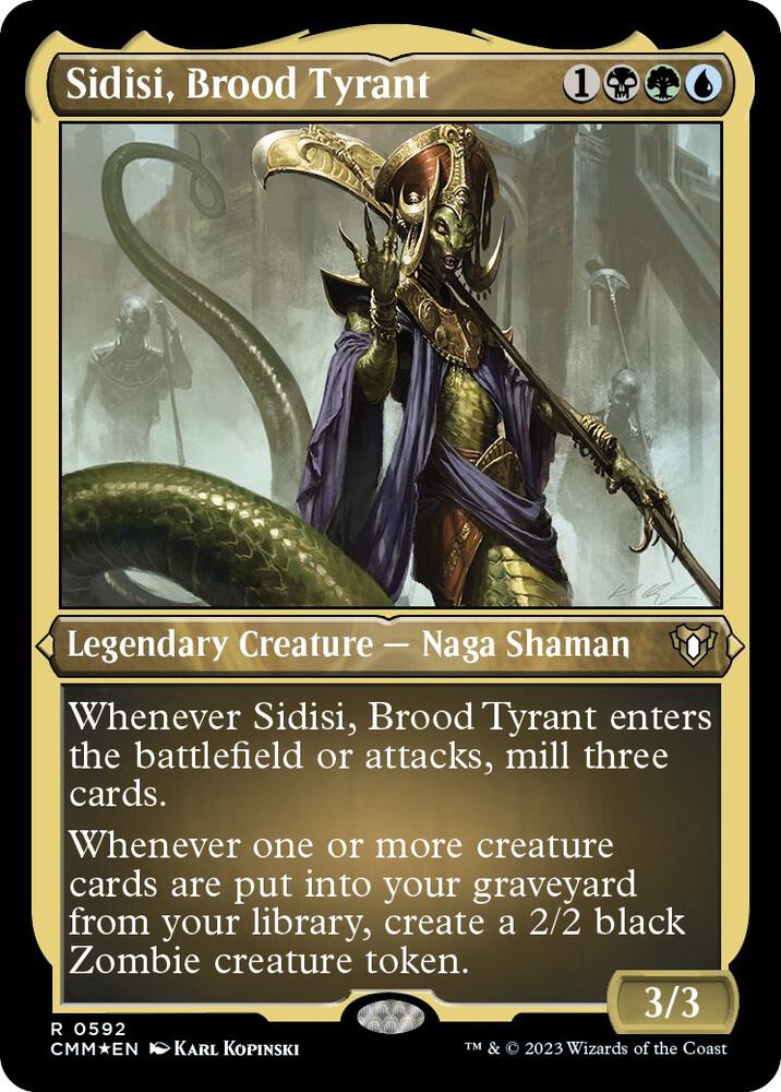 Sidisi, Brood Tyrant (Foil Etched) [Commander Masters] 592