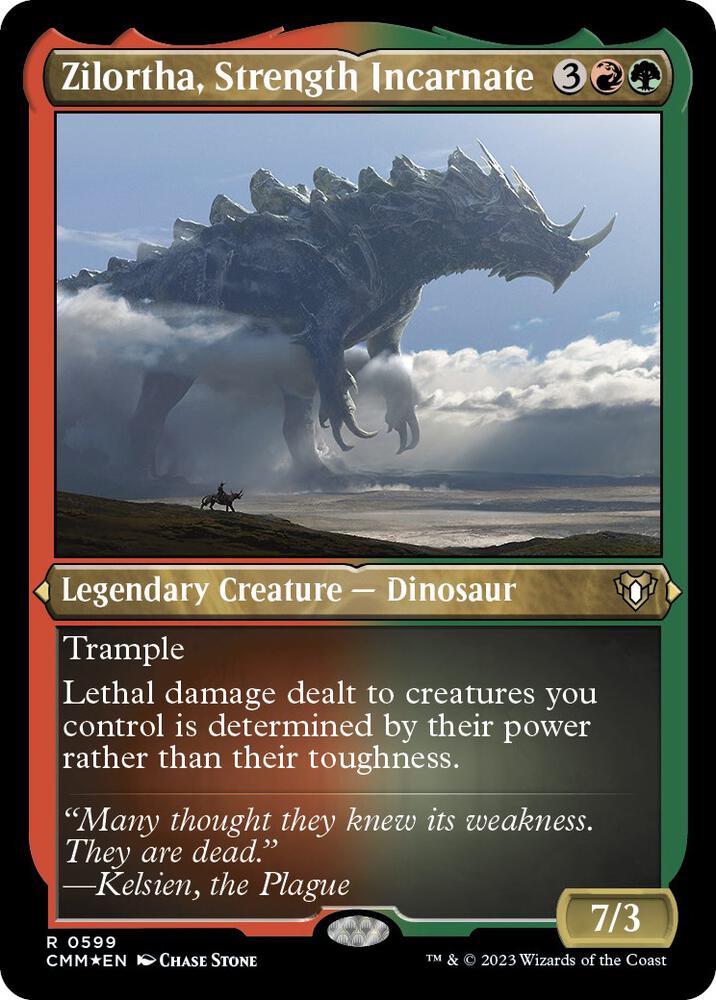 Zilortha, Strength Incarnate (Foil Etched) [Commander Masters] 599