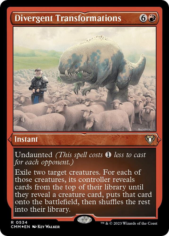 Divergent Transformations (Foil Etched) [Commander Masters] 534
