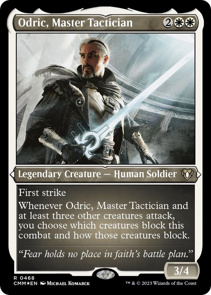 Odric, Master Tactician (Foil Etched) [Commander Masters] 468