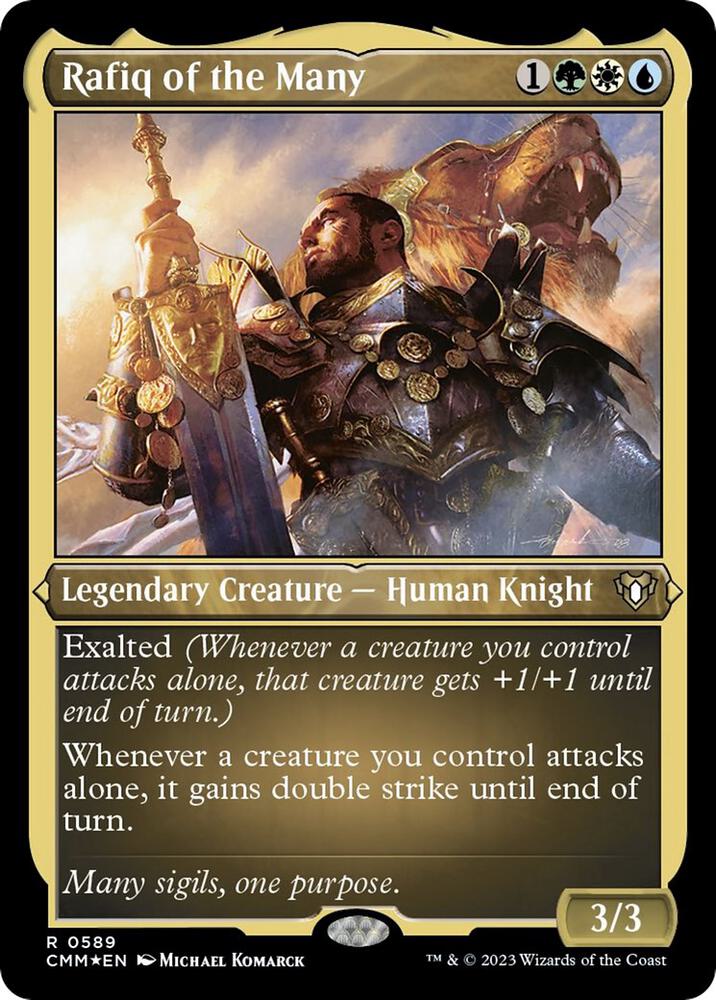 Rafiq of the Many (Foil Etched) [Commander Masters] 589