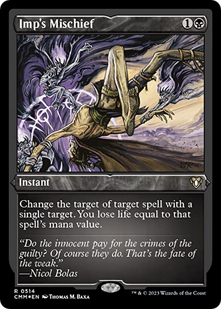 Imp's Mischief (Foil Etched) [Commander Masters] 514
