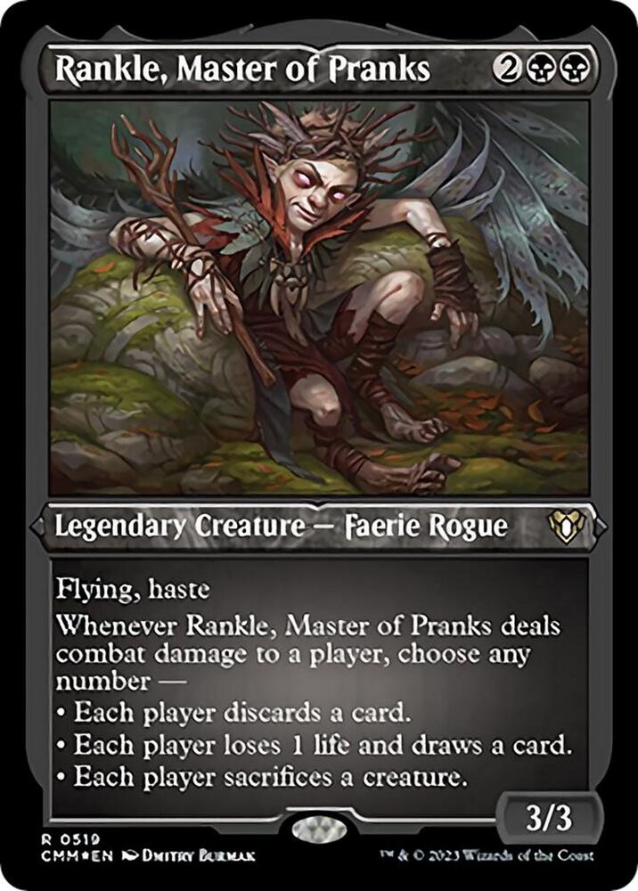Rankle, Master of Pranks (Foil Etched) [Commander Masters] 519