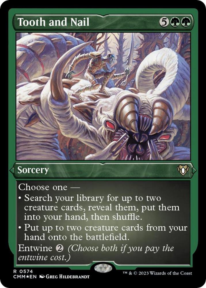 Tooth and Nail (Foil Etched) [Commander Masters] 574