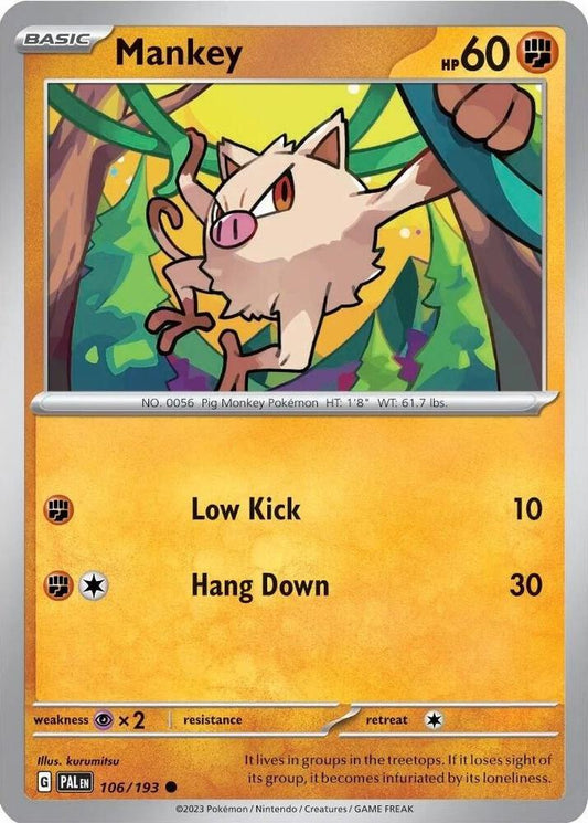Mankey - 106/193 (Cosmos Holo) [Miscellaneous Cards & Products] 106/193
