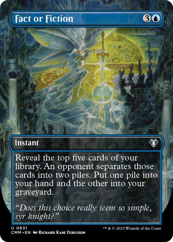 Fact or Fiction (Borderless) [Commander Masters] 631