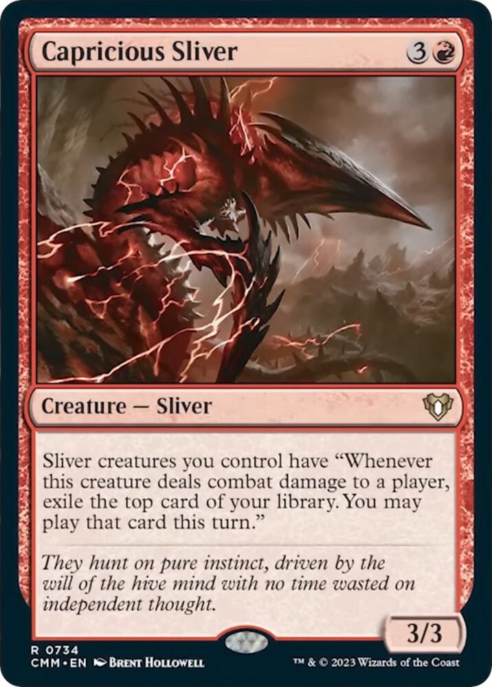 Capricious Sliver [Commander Masters] 734