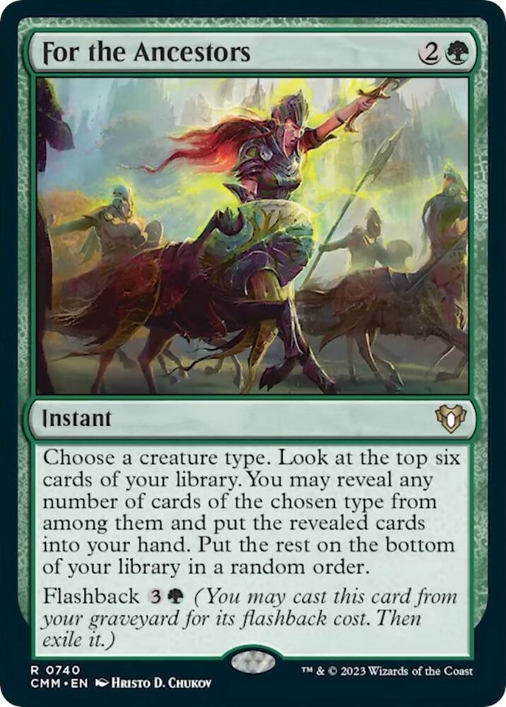For the Ancestors [Commander Masters] 740