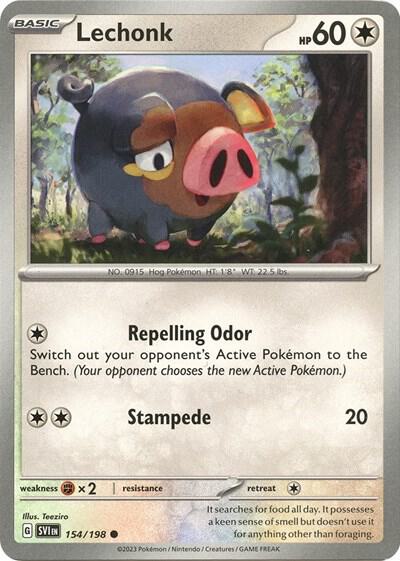 Lechonk - 154/198 (Holo) [Deck Exclusives] 154/198