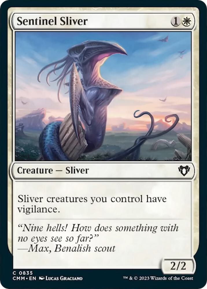Sentinel Sliver [Commander Masters] 835