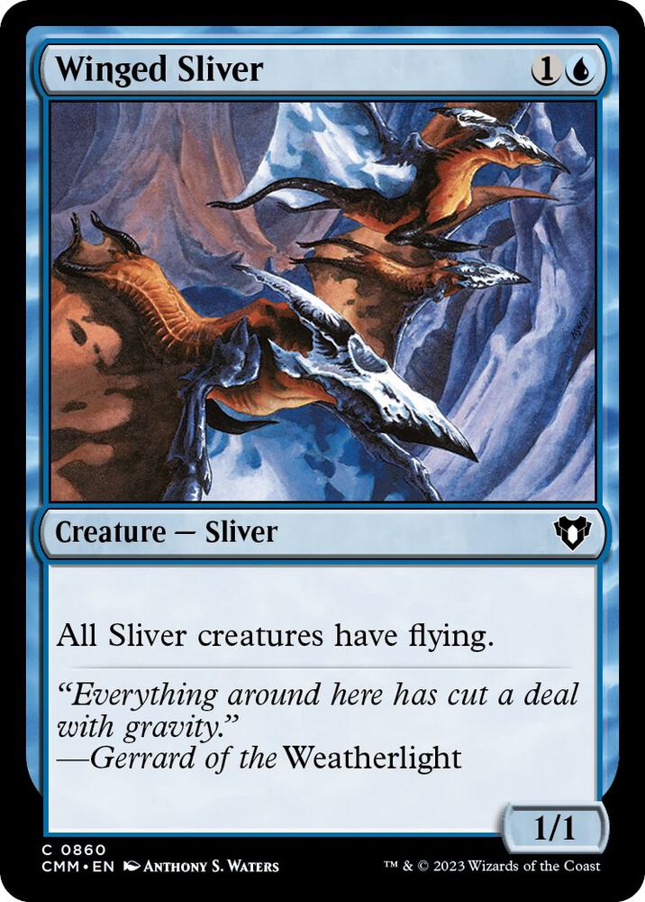Winged Sliver [Commander Masters] 860