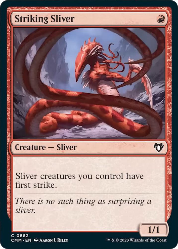 Striking Sliver [Commander Masters] 882