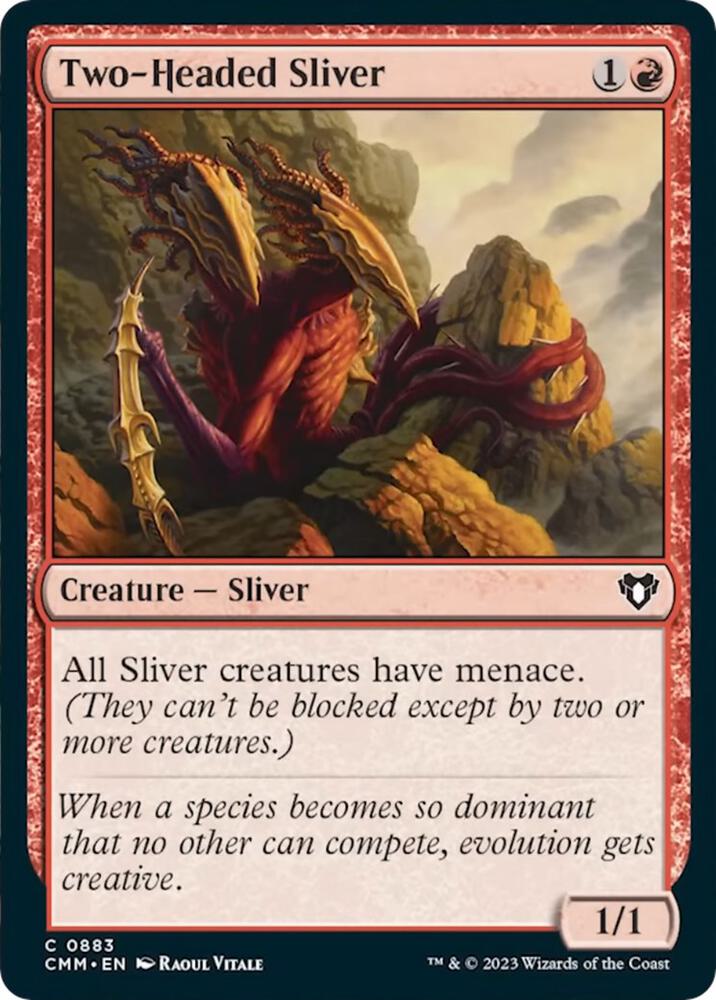 Two-Headed Sliver [Commander Masters] 883