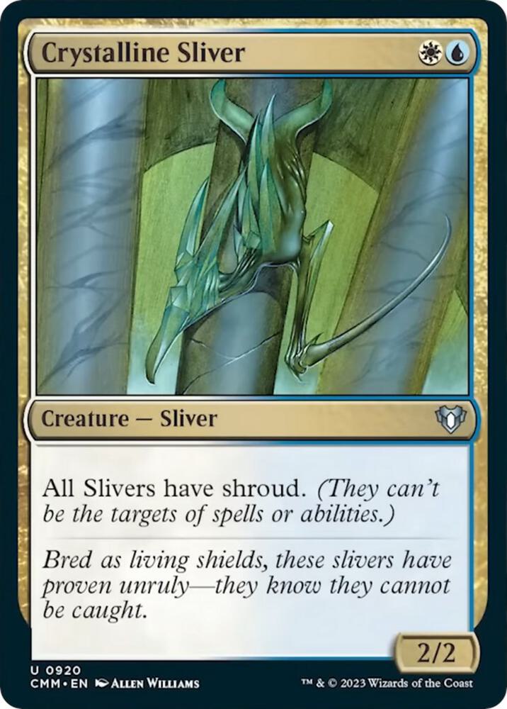 Crystalline Sliver [Commander Masters] 920