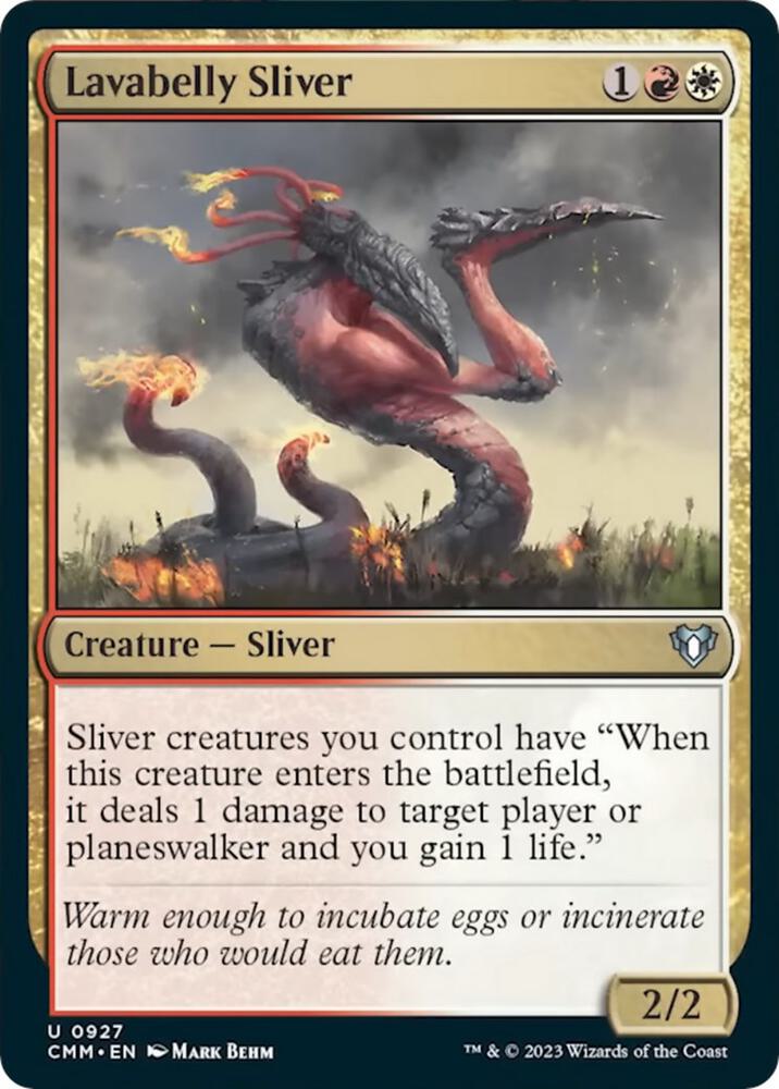 Lavabelly Sliver [Commander Masters] 927