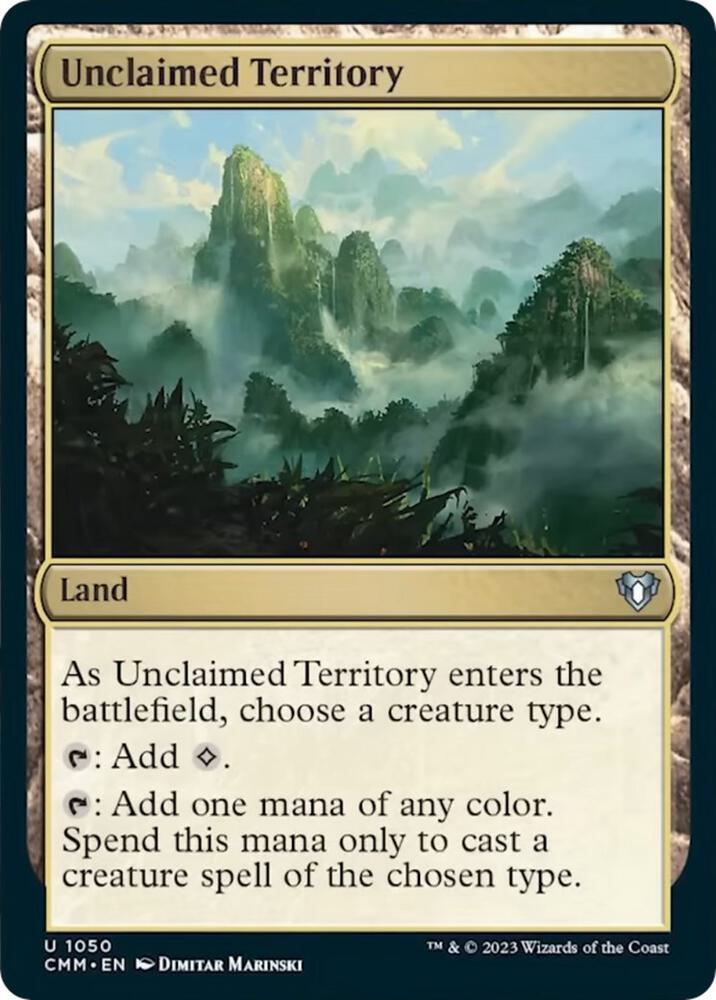 Unclaimed Territory [Commander Masters] 1050