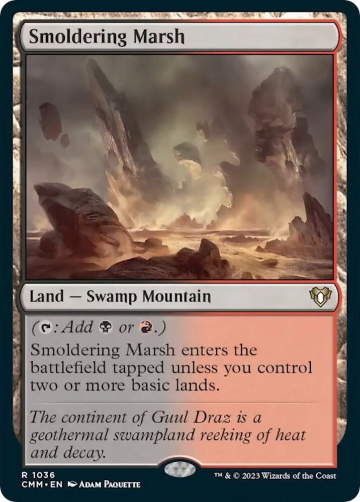 Smoldering Marsh [Commander Masters] 1036