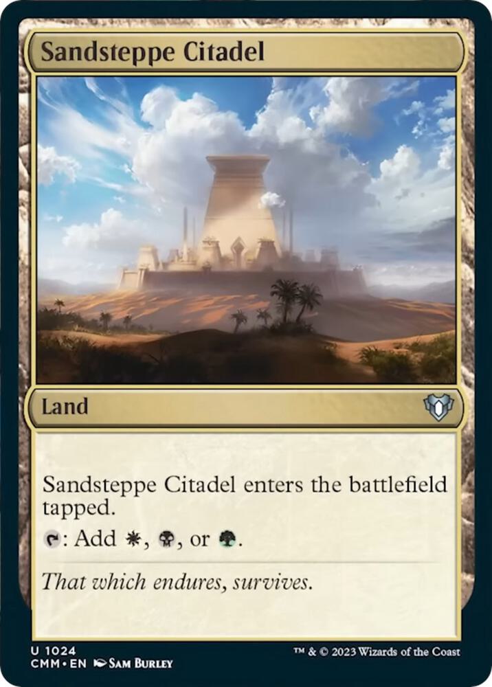 Sandsteppe Citadel [Commander Masters] 1024
