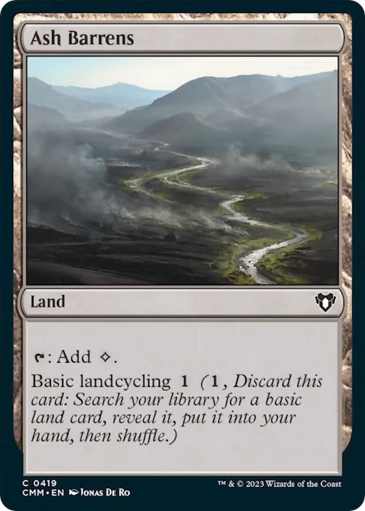 Ash Barrens [Commander Masters] 419