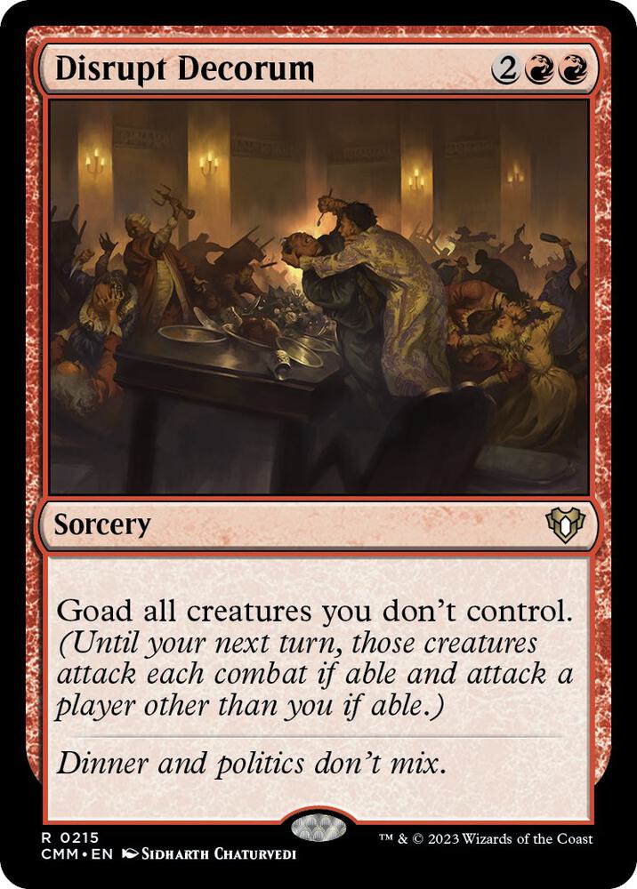 Disrupt Decorum [Commander Masters] 215