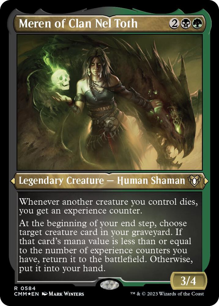 Meren of Clan Nel Toth (Foil Etched) [Commander Masters] 584