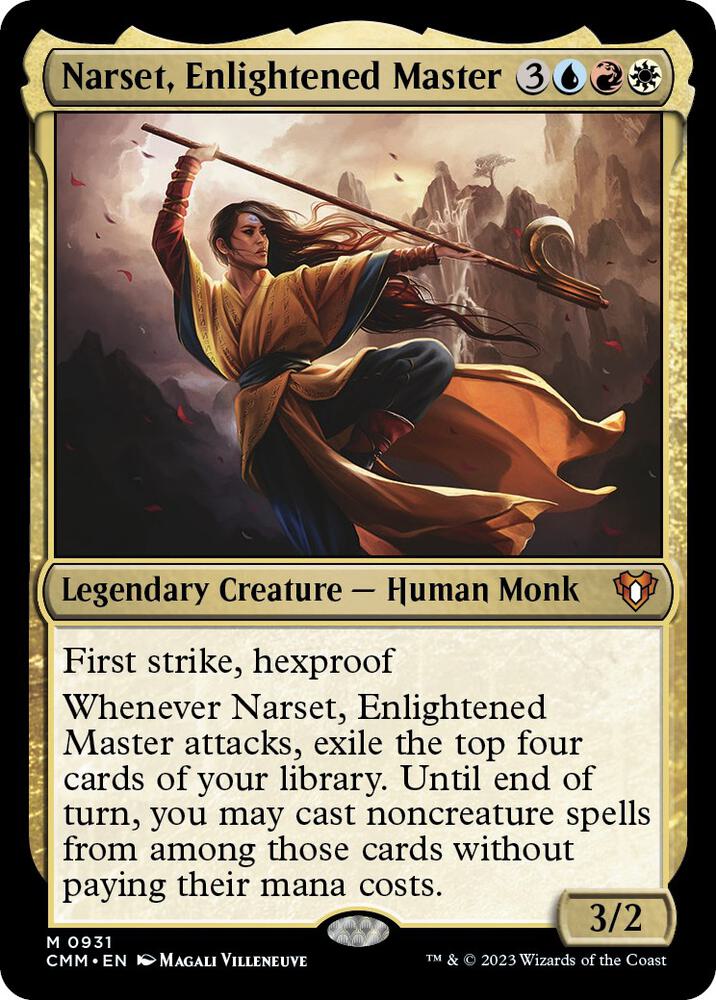Narset, Enlightened Master [Commander Masters] 931