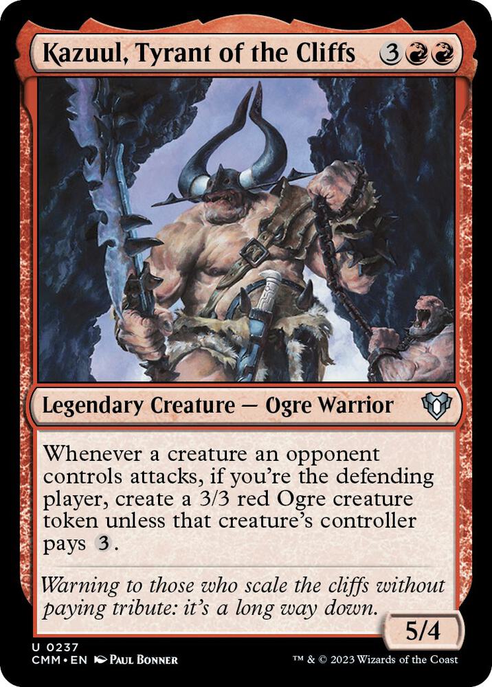 Kazuul, Tyrant of the Cliffs [Commander Masters] 237