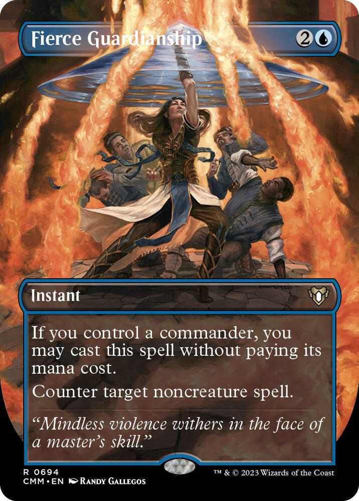 Fierce Guardianship (Borderless) [Commander Masters] 694