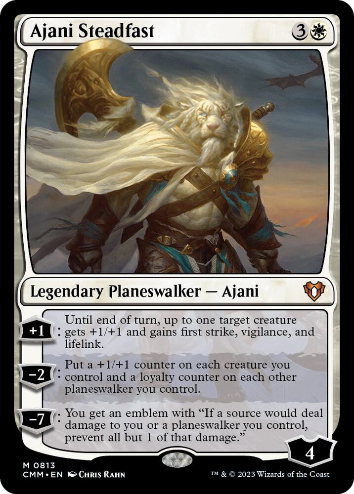 Ajani Steadfast [Commander Masters] 813