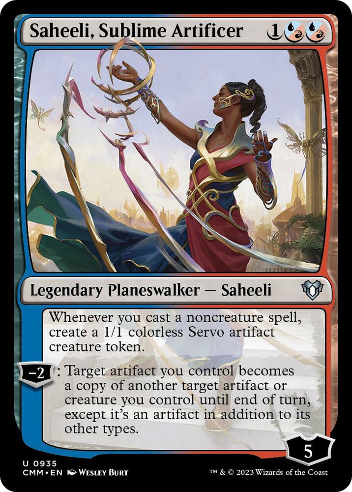 Saheeli, Sublime Artificer [Commander Masters] 935