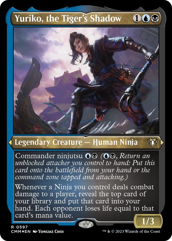 Yuriko, the Tiger's Shadow (Foil Etched) [Commander Masters] 597